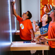 Kids playing at the TIFF Kids digiPlaySpace exhibition, Toronto, Canada, 2016